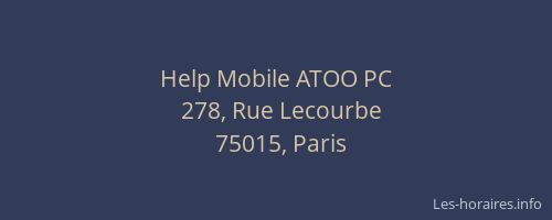 Help Mobile ATOO PC