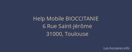 Help Mobile BIOCCITANIE