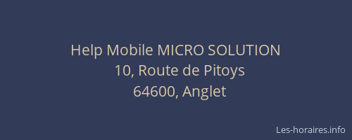 Help Mobile MICRO SOLUTION