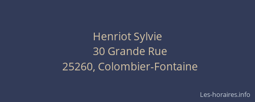 Henriot Sylvie