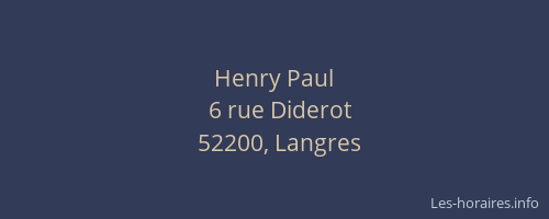 Henry Paul