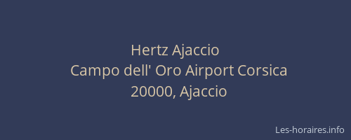 Hertz Ajaccio