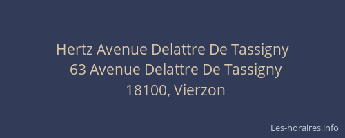 Hertz Avenue Delattre De Tassigny