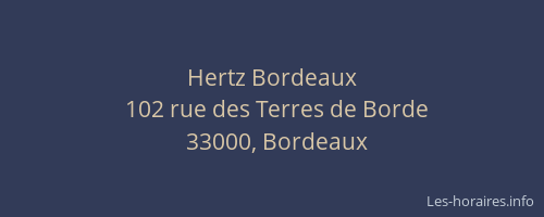 Hertz Bordeaux