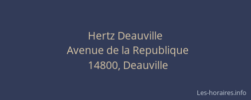 Hertz Deauville