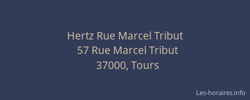 Hertz Rue Marcel Tribut