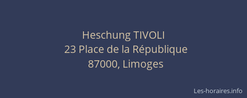 Heschung TIVOLI