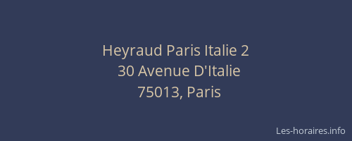 Heyraud Paris Italie 2