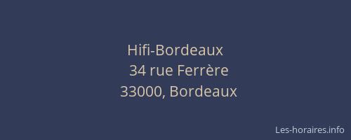 Hifi-Bordeaux