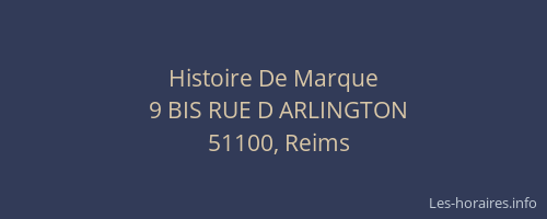 Histoire De Marque