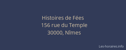 Histoires de Fées