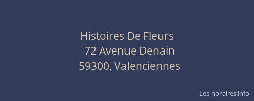 Histoires De Fleurs