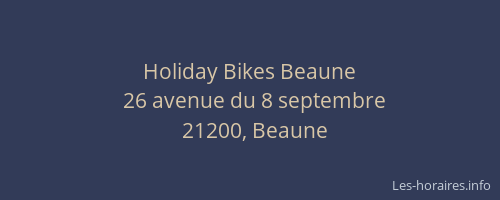 Holiday Bikes Beaune