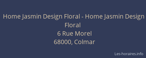 Home Jasmin Design Floral - Home Jasmin Design Floral