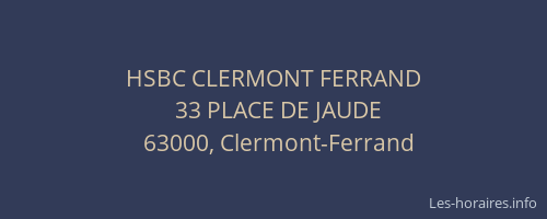 HSBC CLERMONT FERRAND