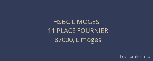 HSBC LIMOGES