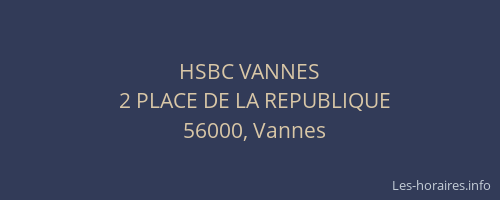 HSBC VANNES