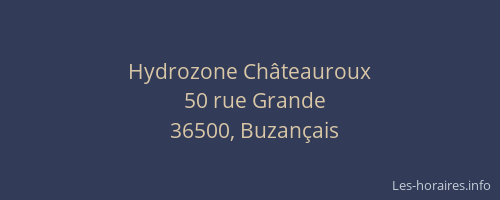 Hydrozone Châteauroux