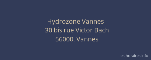Hydrozone Vannes