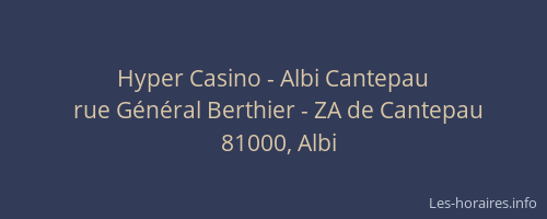 Hyper Casino - Albi Cantepau