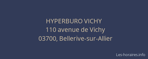 HYPERBURO VICHY