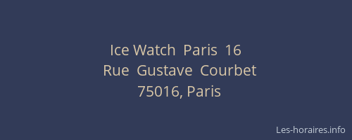 Ice Watch  Paris  16