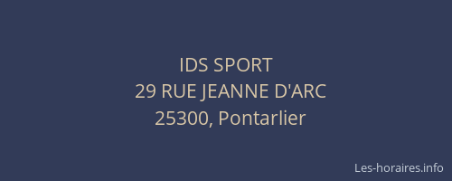 IDS SPORT