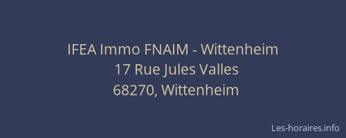 IFEA Immo FNAIM - Wittenheim