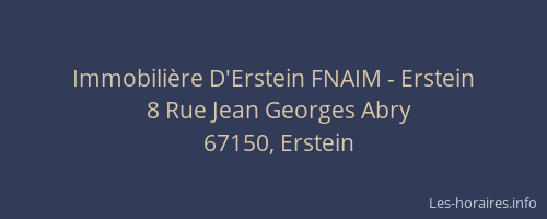 Immobilière D'Erstein FNAIM - Erstein