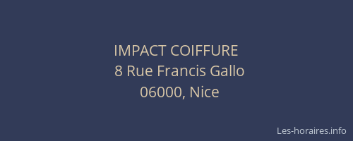 IMPACT COIFFURE
