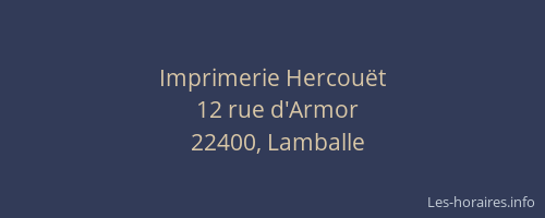 Imprimerie Hercouët