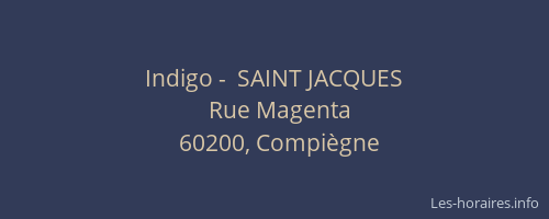 Indigo -  SAINT JACQUES