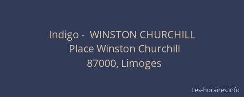 Indigo -  WINSTON CHURCHILL