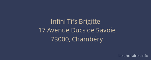 Infini Tifs Brigitte