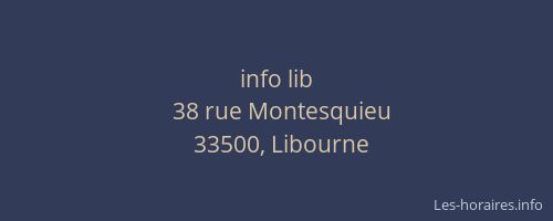 info lib