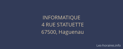 INFORMATIQUE