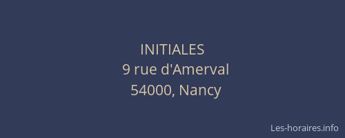 INITIALES