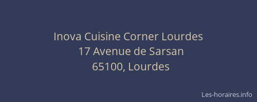 Inova Cuisine Corner Lourdes