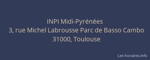 INPI Midi-Pyrénées