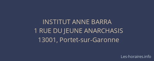 INSTITUT ANNE BARRA