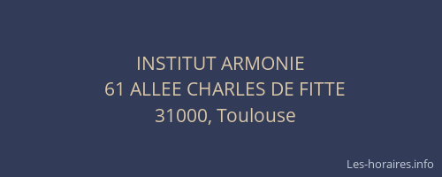 INSTITUT ARMONIE