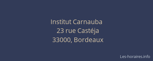 Institut Carnauba