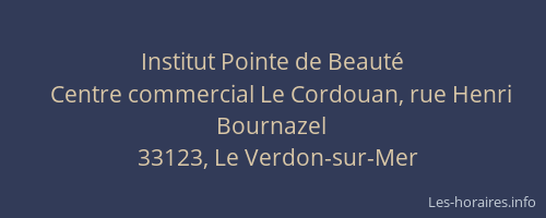 Institut Pointe de Beauté