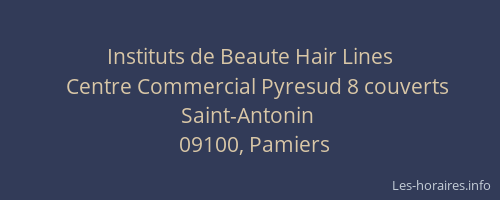 Instituts de Beaute Hair Lines