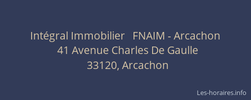 Intégral Immobilier   FNAIM - Arcachon