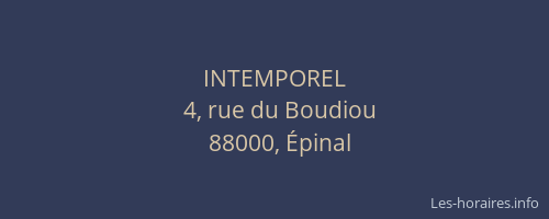 INTEMPOREL