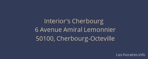 Interior's Cherbourg