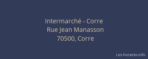 Intermarché - Corre