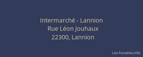 Intermarché - Lannion