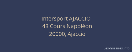 Intersport AJACCIO